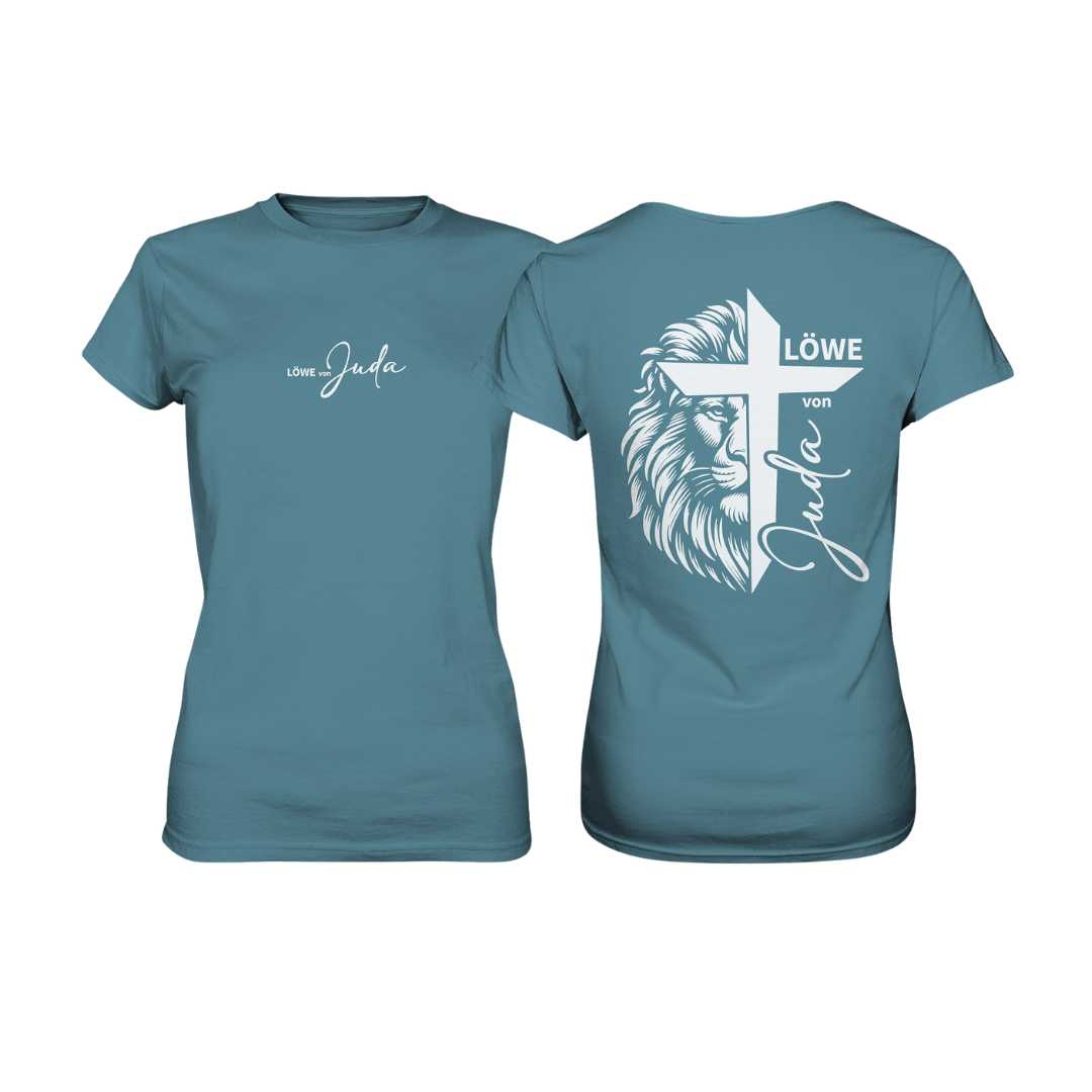 Offb 5,5 - Löwe von Juda - doppelseitiger Druck - Ladies Premium Shirt