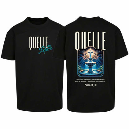 Ps 36,10 - Quelle des Lebens (2) - Oversize-Shirt - doppelseitiger Druck