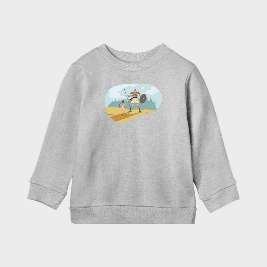 1.Sam 17 - David gegen Goliath - Kids Organic Sweatshirt