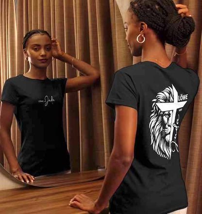 Offb 5,5 - Löwe von Juda - doppelseitiger Druck - Ladies Premium Shirt