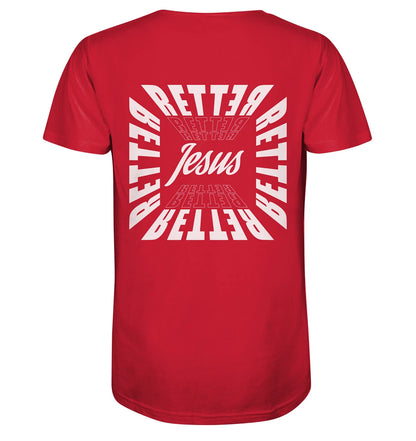 1.Joh 4,14 - RETTER - Jesus - Organic Shirt
