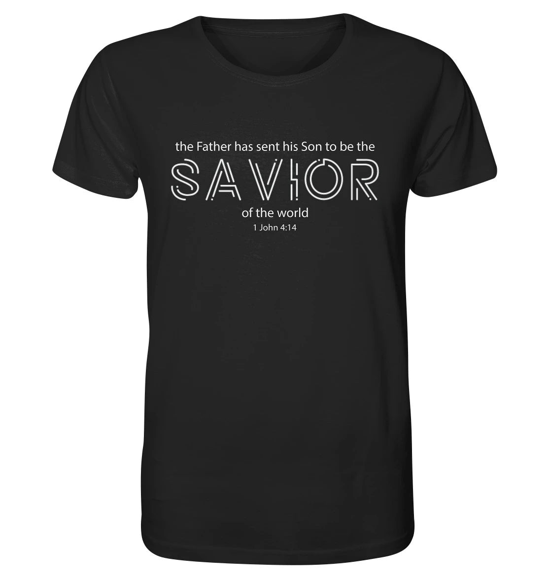 1.Joh 4,14 - SAVIOR - Organic Shirt