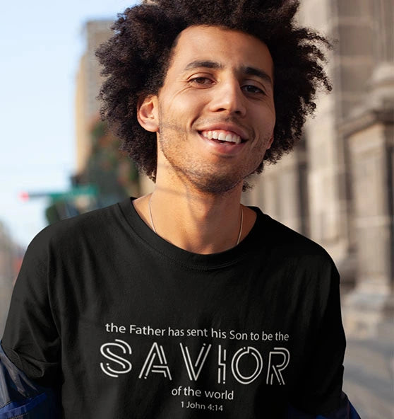 1.Joh 4,14 - SAVIOR - FP - Organic Shirt