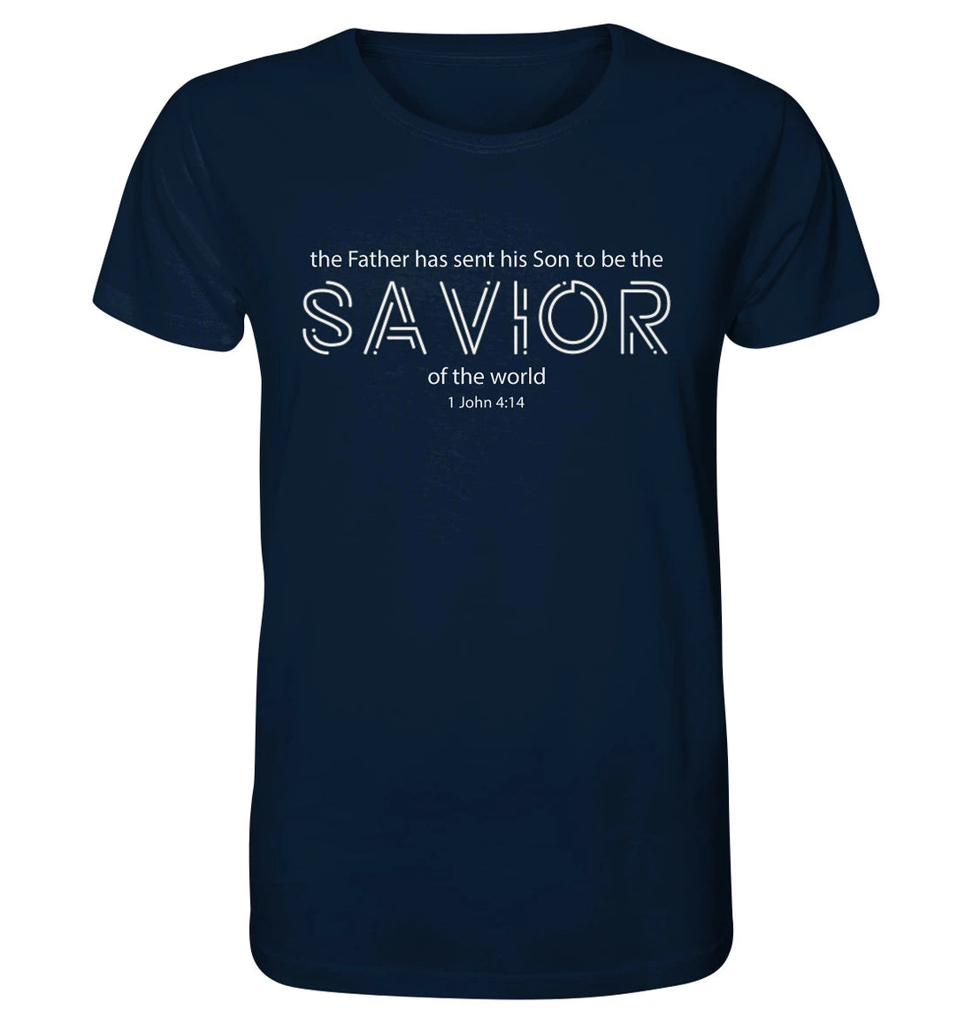 1.Joh 4,14 - SAVIOR - FP - Organic Shirt