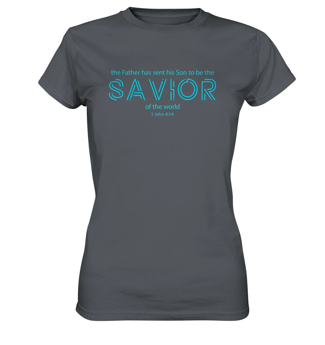 1.Joh 4,14 - SAVIOR_türkis - Ladies Premium Shirt