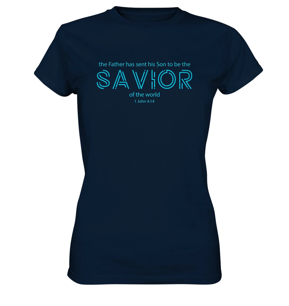 1.Joh 4,14 - SAVIOR_türkis - FP - Ladies Premium Shirt