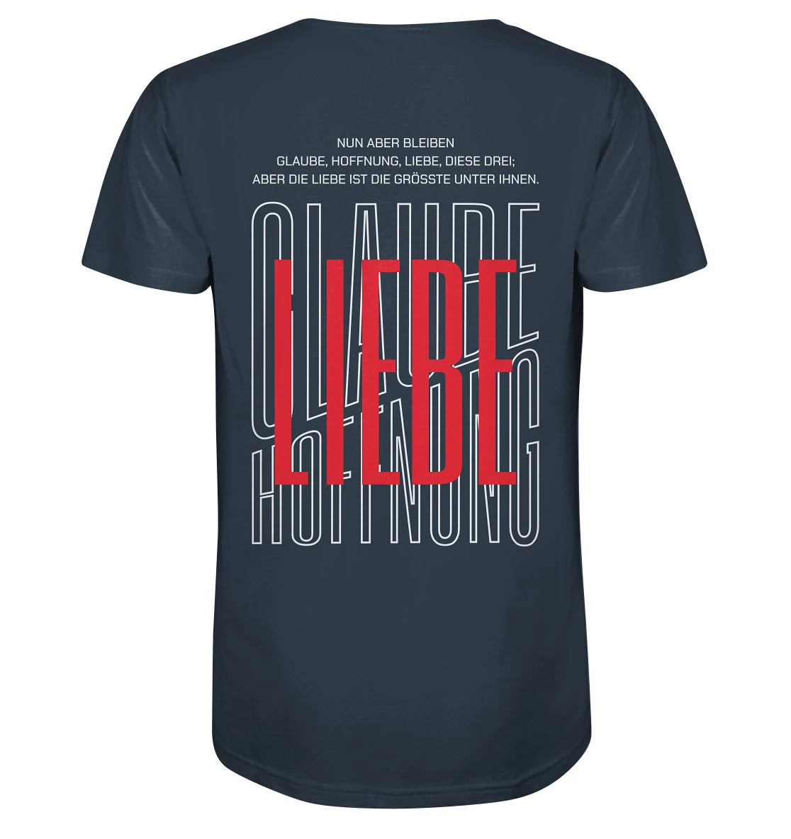 1.Kor 13,13 - Glaube, Hoffnung, Liebe - BP - Organic Shirt
