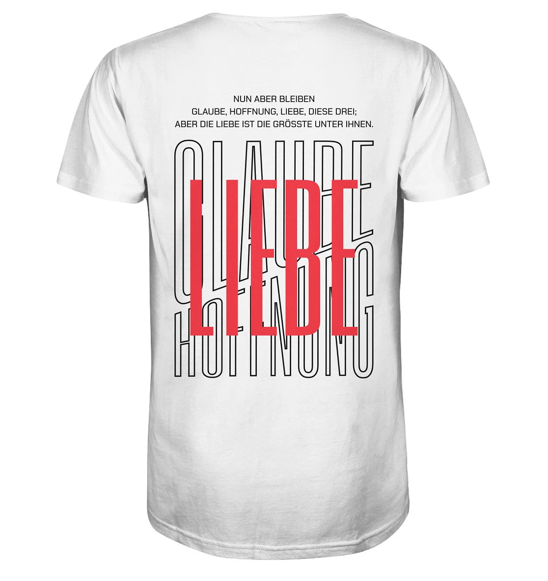 1.Kor 13,13 - Glaube, Hoffnung, Liebe - BP - Organic Shirt