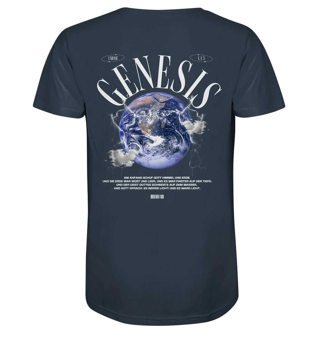 1.Mo 1,1-3 - GENESIS - Rückenprint - Organic Shirt