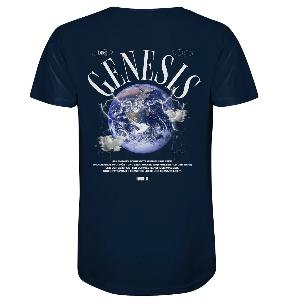 1.Mo 1,1-3 - GENESIS - Rückenprint - Organic Shirt