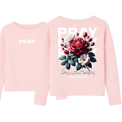 1.Thess 5,17 - PRAY - FBP - Ladies Oversize Sweatshirt