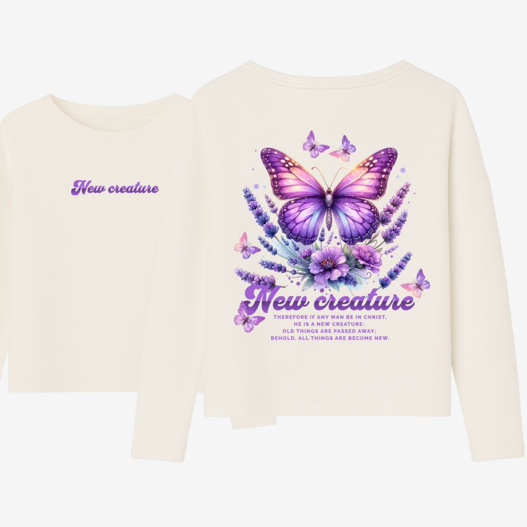 2.Kor 5,17 - New Creature - FBP - Ladies Oversize Sweatshirt