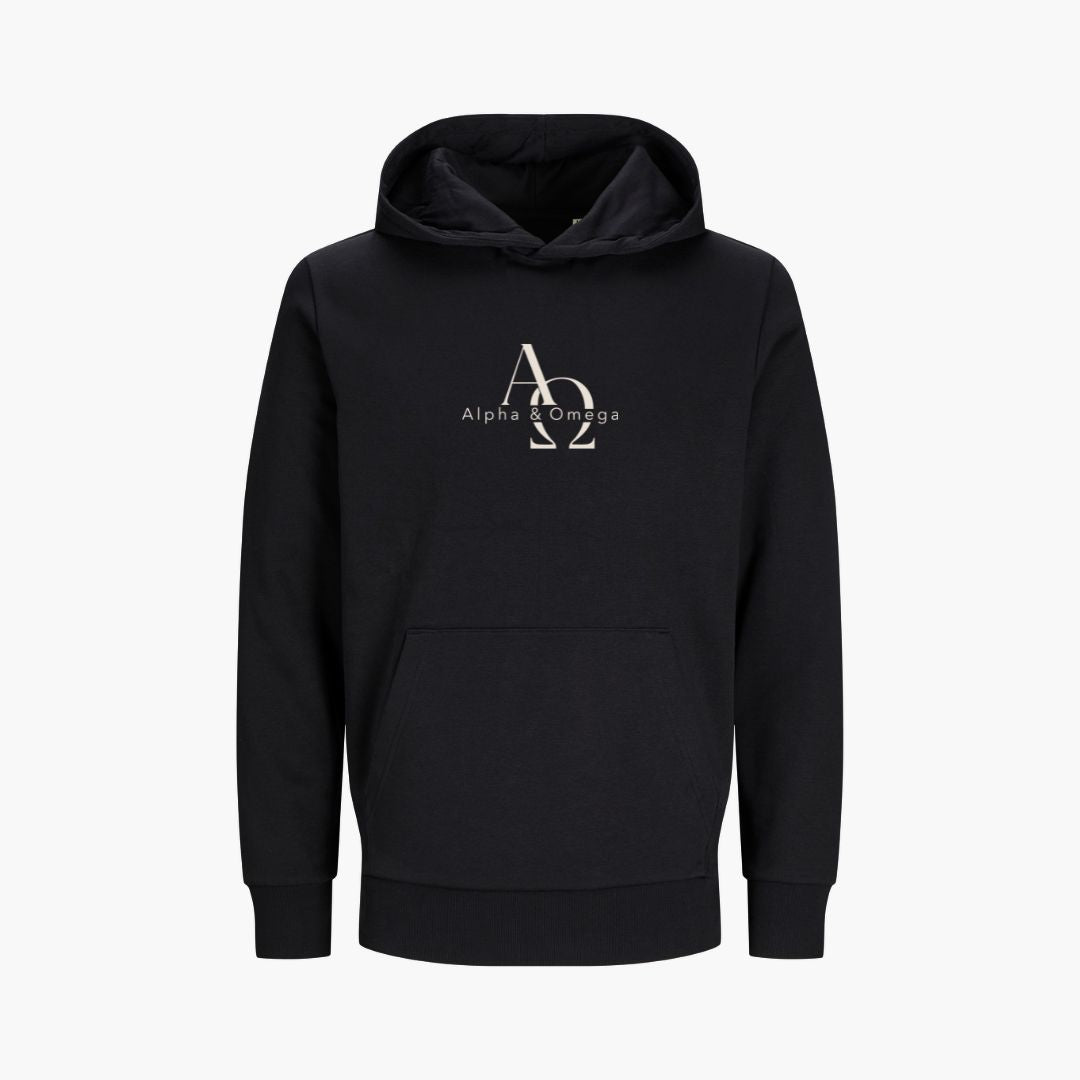 Offenbarung 1,8 – Alpha &amp; Omega | Bio-Hoodie