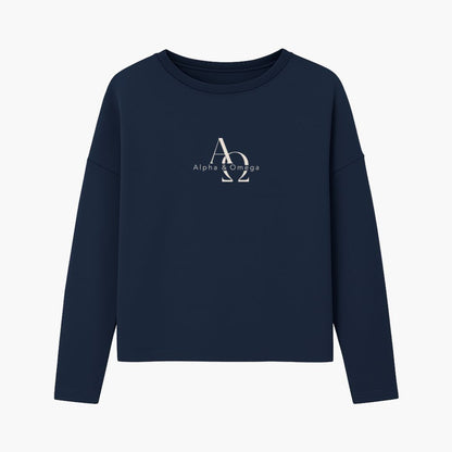 Offenbarung 1,8 – Alpha &amp; Omega | Ladies Oversize Sweatshirt