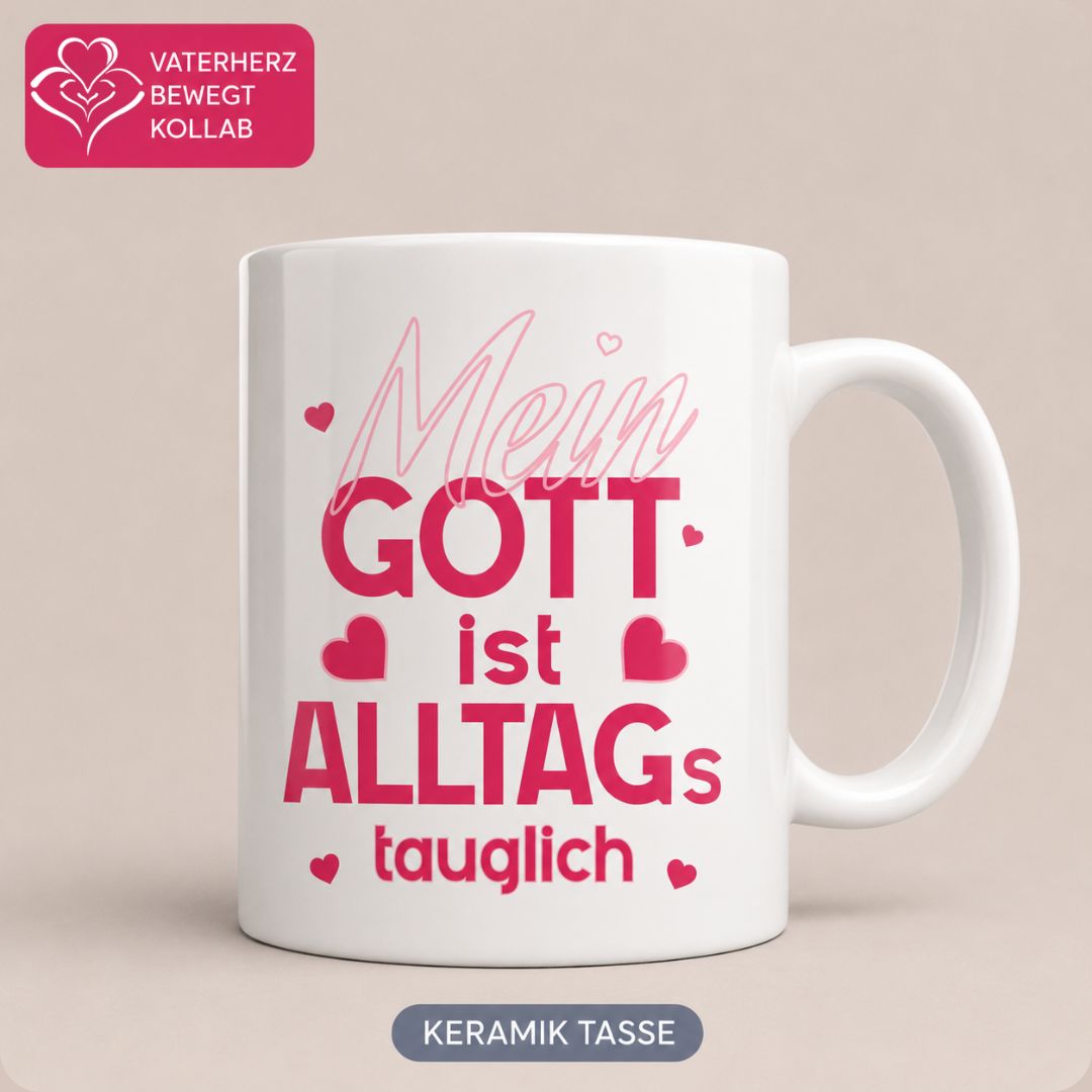 Alltagstauglich - Tasse glossy
