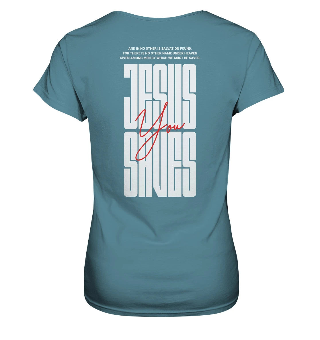 Apg 4,12 - JESUS SAVES - Rückenprint - Ladies Premium Shirt