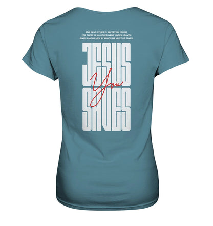 Apg 4,12 - JESUS SAVES - Rückenprint - Ladies Premium Shirt