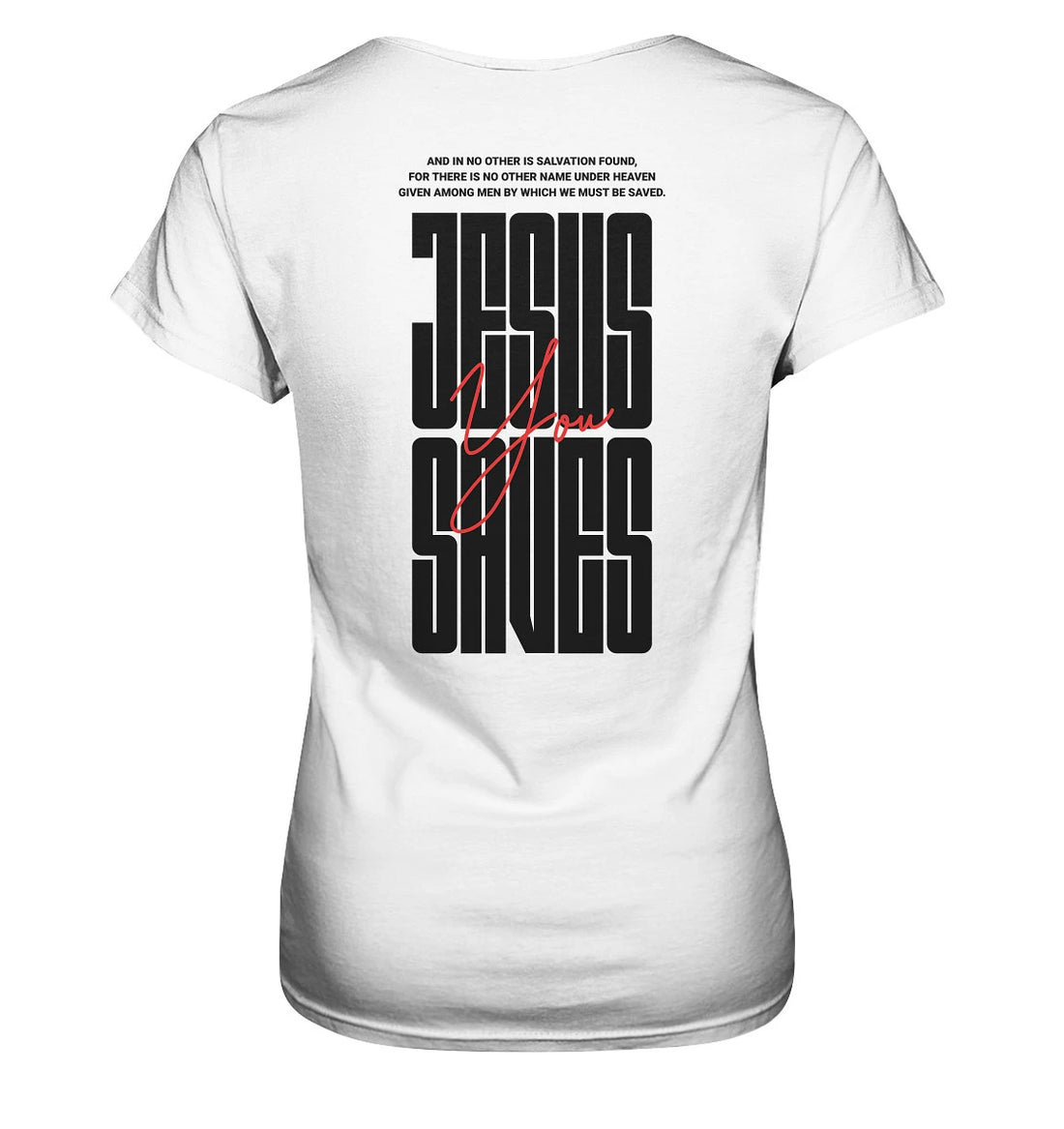 Apg 4,12 - JESUS SAVES - Rückenprint - Ladies Premium Shirt