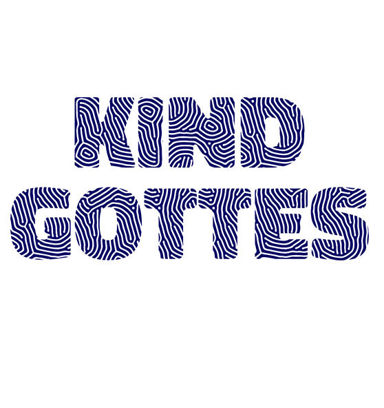 Joh 1,12 / Gal 3,26 - Kind Gottes - Fingerabdruck Dunkelblau - Organic Shirt
