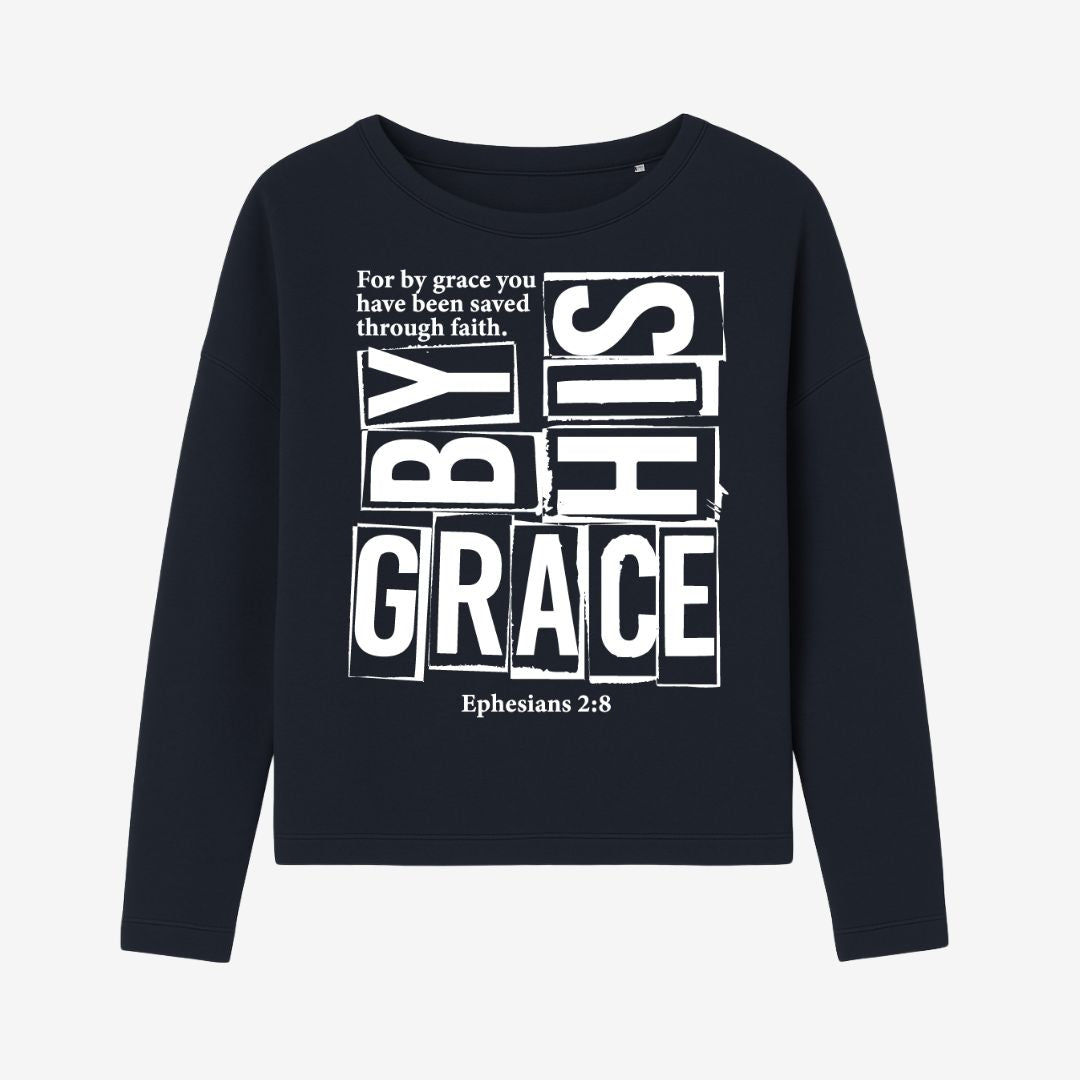 Eph 2,8 - By His Grace - FP - Ladies Oversize Sweatshirt