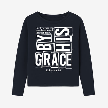 Eph 2,8 - By His Grace - FP - Ladies Oversize Sweatshirt