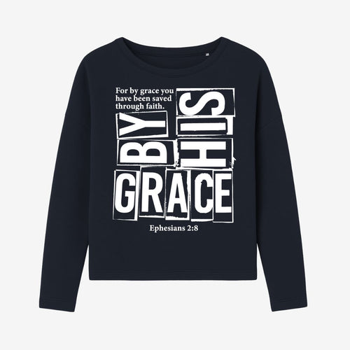 Eph 2,8 - By His Grace - FP - Ladies Oversize Sweatshirt