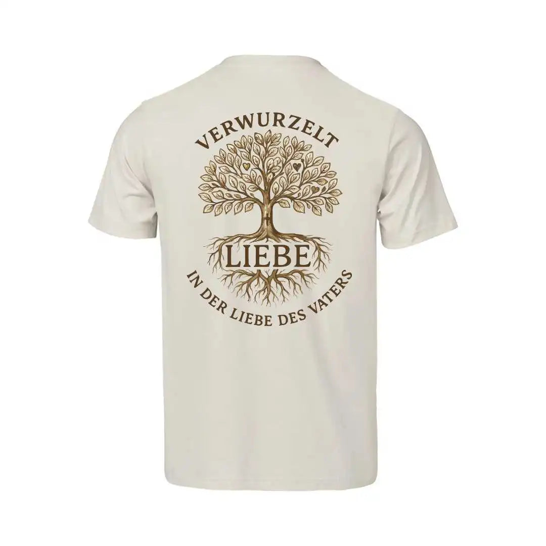 Eph 3,17-19 - Verwurzelt in der Liebe - Rückenprint - Organic Shirt