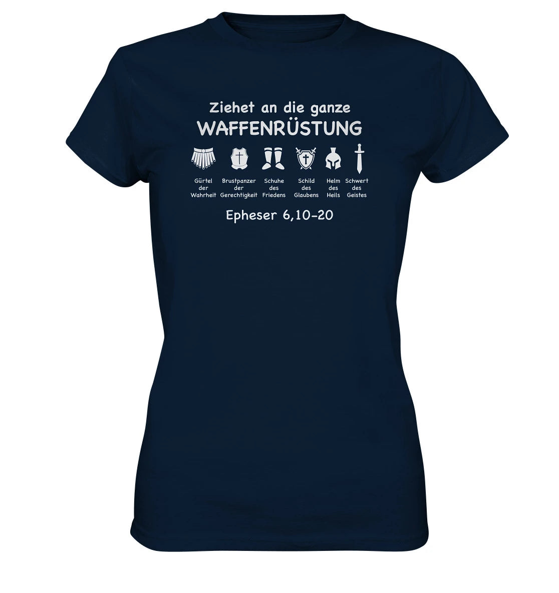 Eph 6,10-20 - Waffenrüstung - V1 - FP - Ladies Premium Shirt