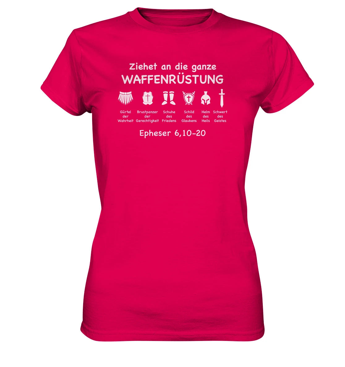 Eph 6,10-20 - Waffenrüstung - V1 - FP - Ladies Premium Shirt