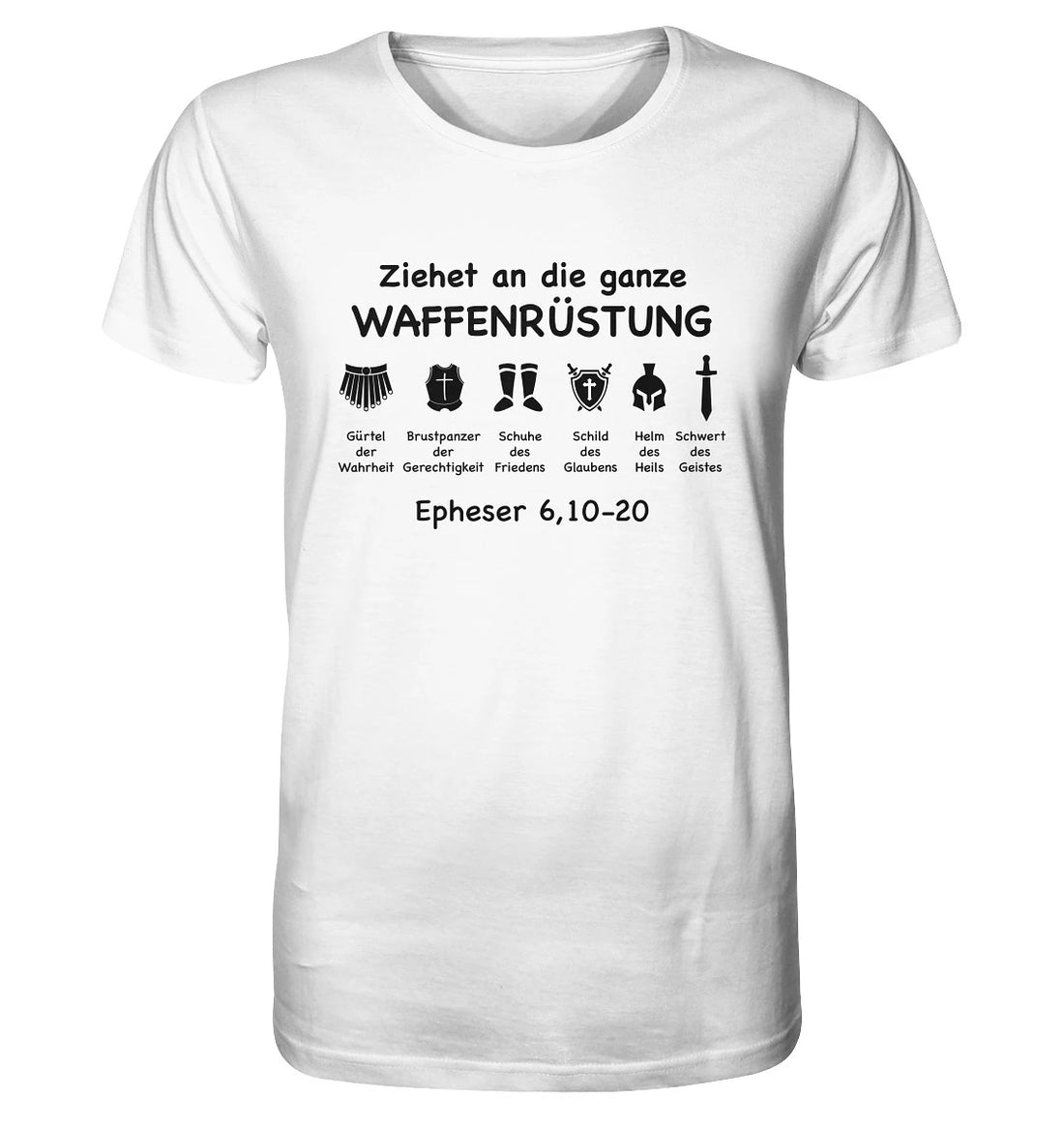 Eph 6,10-20 - Waffenrüstung - V1 - FP - Organic Shirt