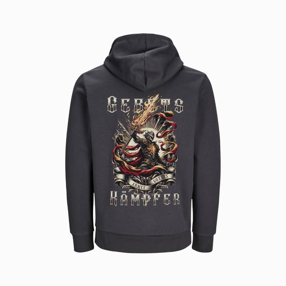 Eph 6 / 1.Thess 5,17 - Gebetskämpfer - BP - Bio-Superflausch-Hoodie