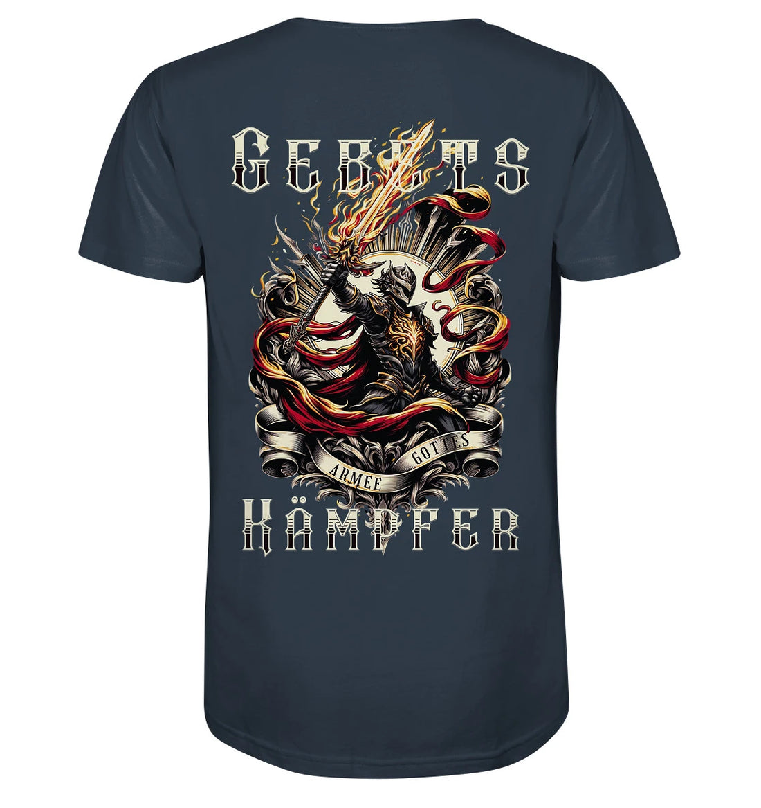 Eph 6 / 1.Thess 5,17 - Gebetskämpfer - Rückenprint - Organic Shirt