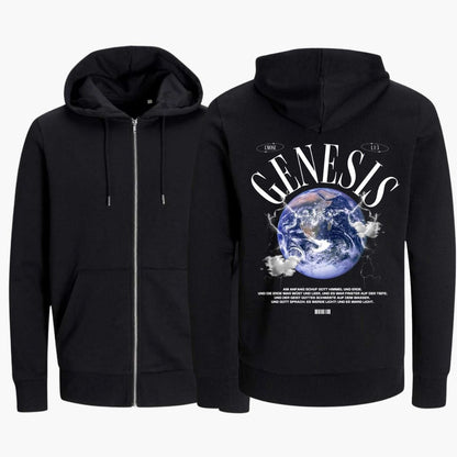 1.Mose 1,1-3 - GENESIS | Bio-Superflausch-Zipper