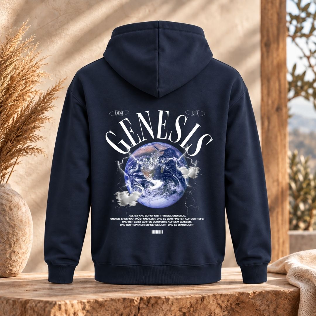 1.Mose 1,1-3 - GENESIS | Bio-Superflausch-Hoodie