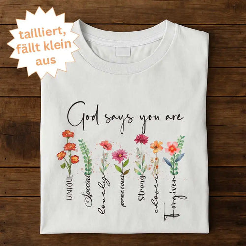 God says you are - Ladies Premium Shirt