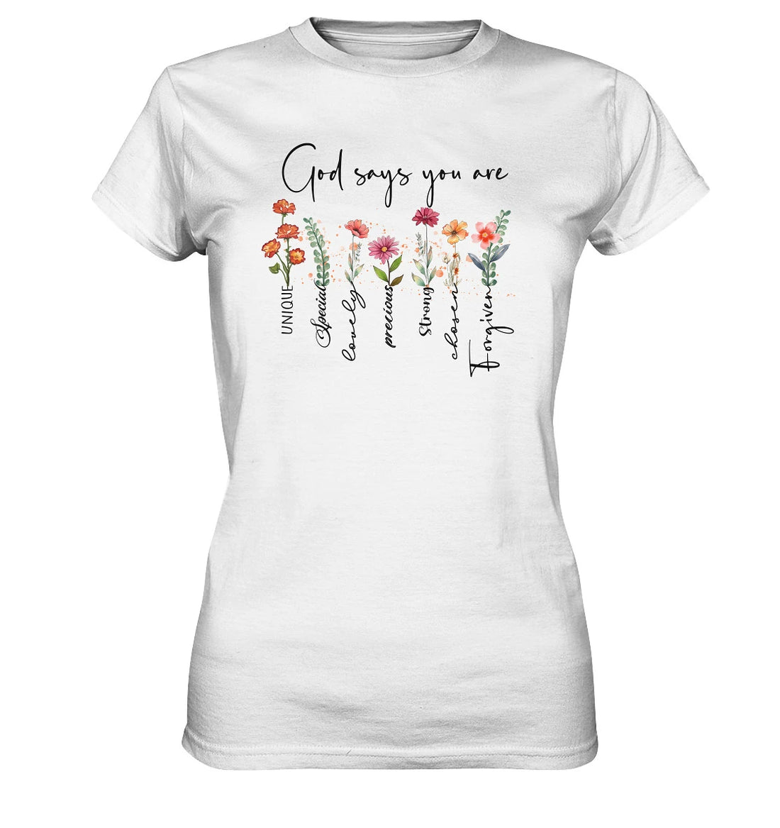 God says you are - Ladies Premium Shirt