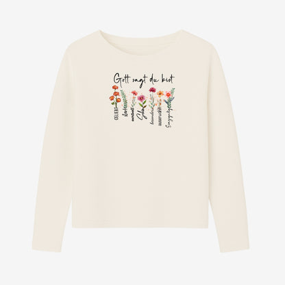 Gott sagt du bist - FP - Ladies Oversize Sweatshirt