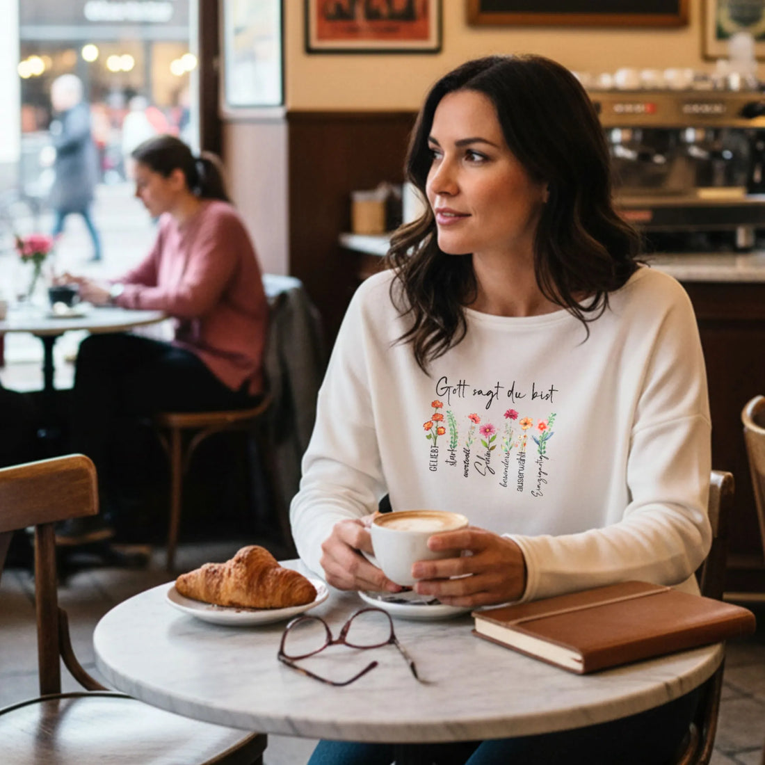 Gott sagt du bist - FP - Ladies Oversize Sweatshirt