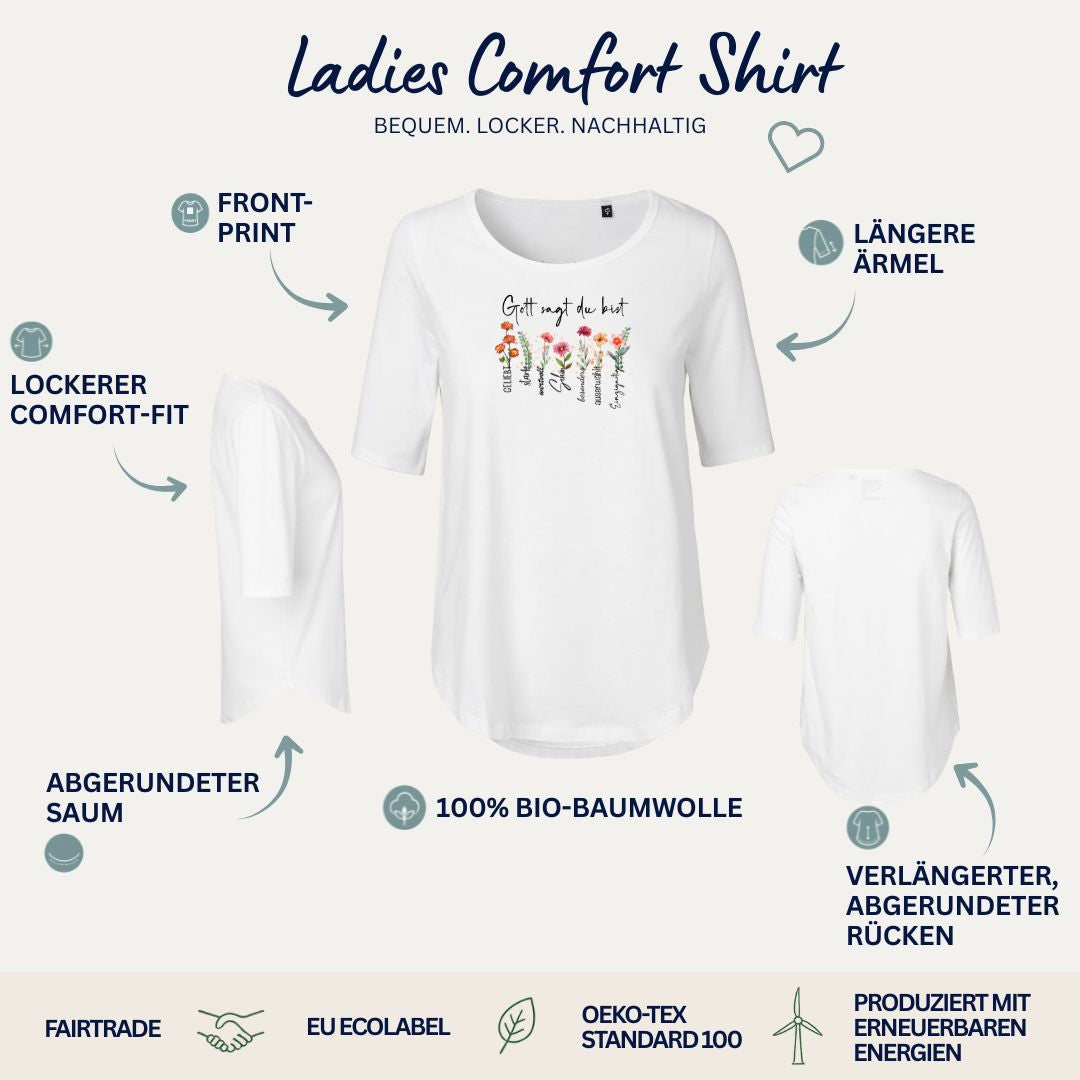Gott sagt du bist | Ladies Comfort Shirt