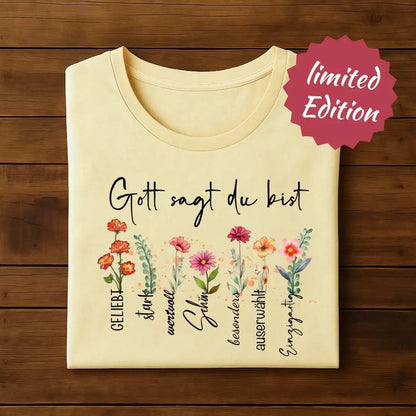 Gott sagt du bist - FP - Ladies Organic Shirt - Sonder-Edition