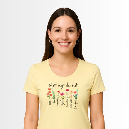 Gott sagt du bist - FP - Ladies Organic Shirt - Sonder-Edition