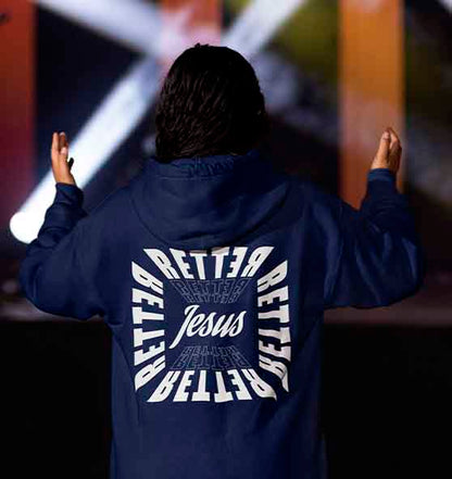 1.Joh 4,14 - RETTER - Jesus - Organic Basic Hoodie