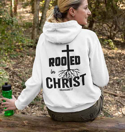 Kol 2,7 - Rooted in Christ - Organic Basic Hoodie