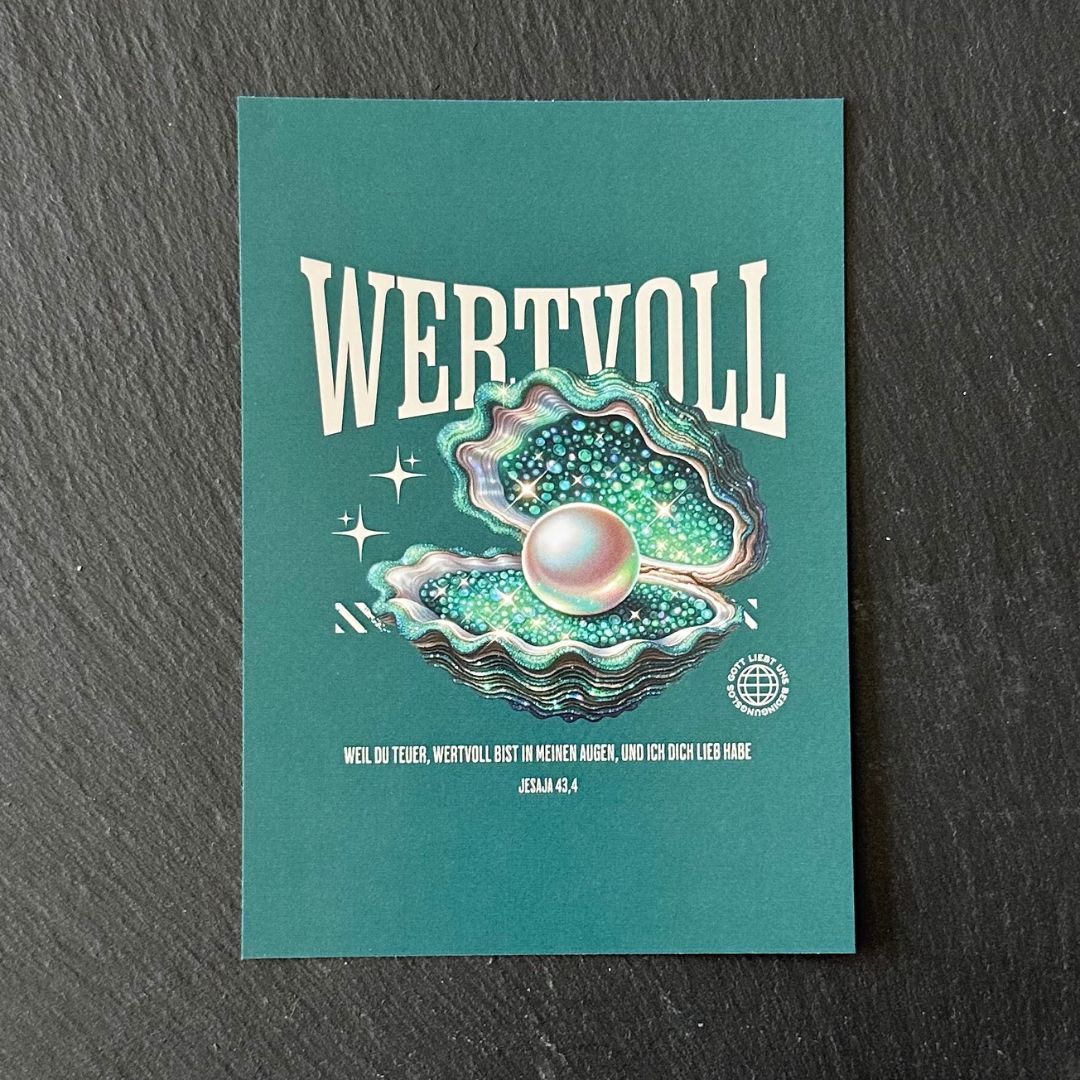 Jes 43,4 - WERTVOLL | Postkarte