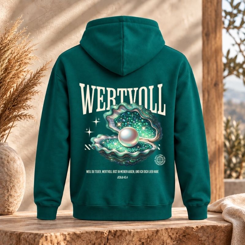 Jesaja 43,4 - WERTVOLL | Bio-Superflausch-Hoodie