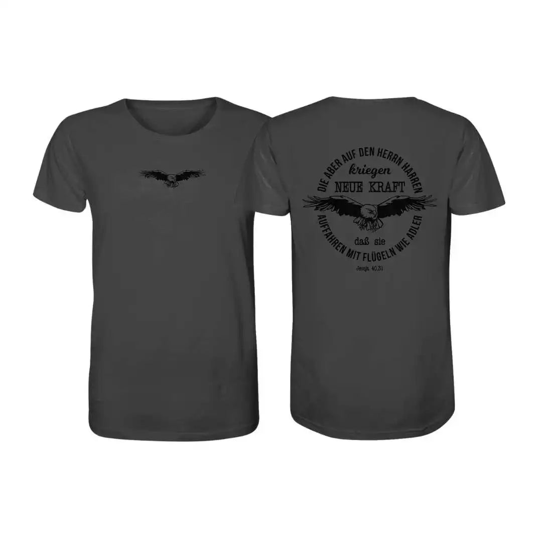Jes 40,31 - Adler 2 - doppelseitiger Druck - Organic Shirt