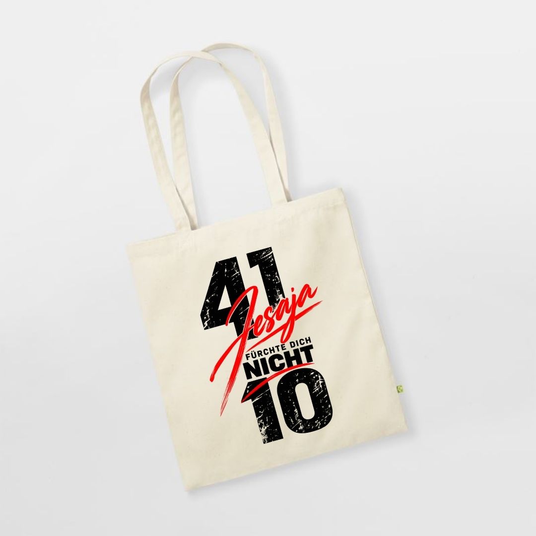Jesaja 41,10 - Fürchte dich nicht | Bio-Baumwolltasche