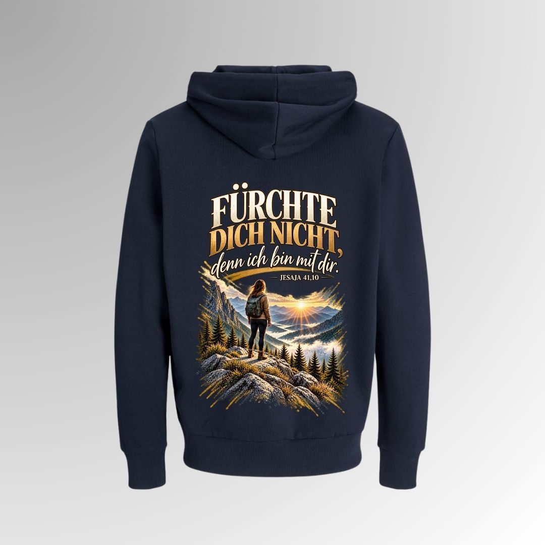 Jesaja 41,10 - Fürchte dich nicht - Berge | Bio-Superflausch-Hoodie