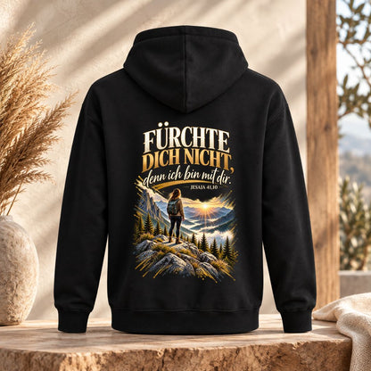 Jesaja 41,10 - Fürchte dich nicht - Berge | Bio-Superflausch-Hoodie