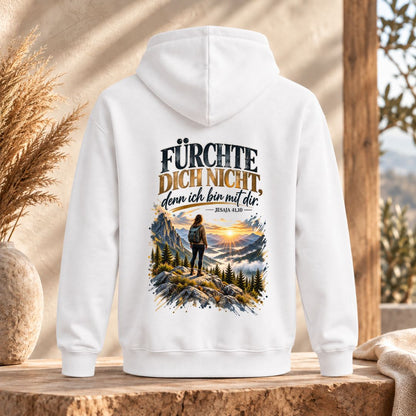 Jesaja 41,10 - Fürchte dich nicht - Berge | Bio-Superflausch-Hoodie